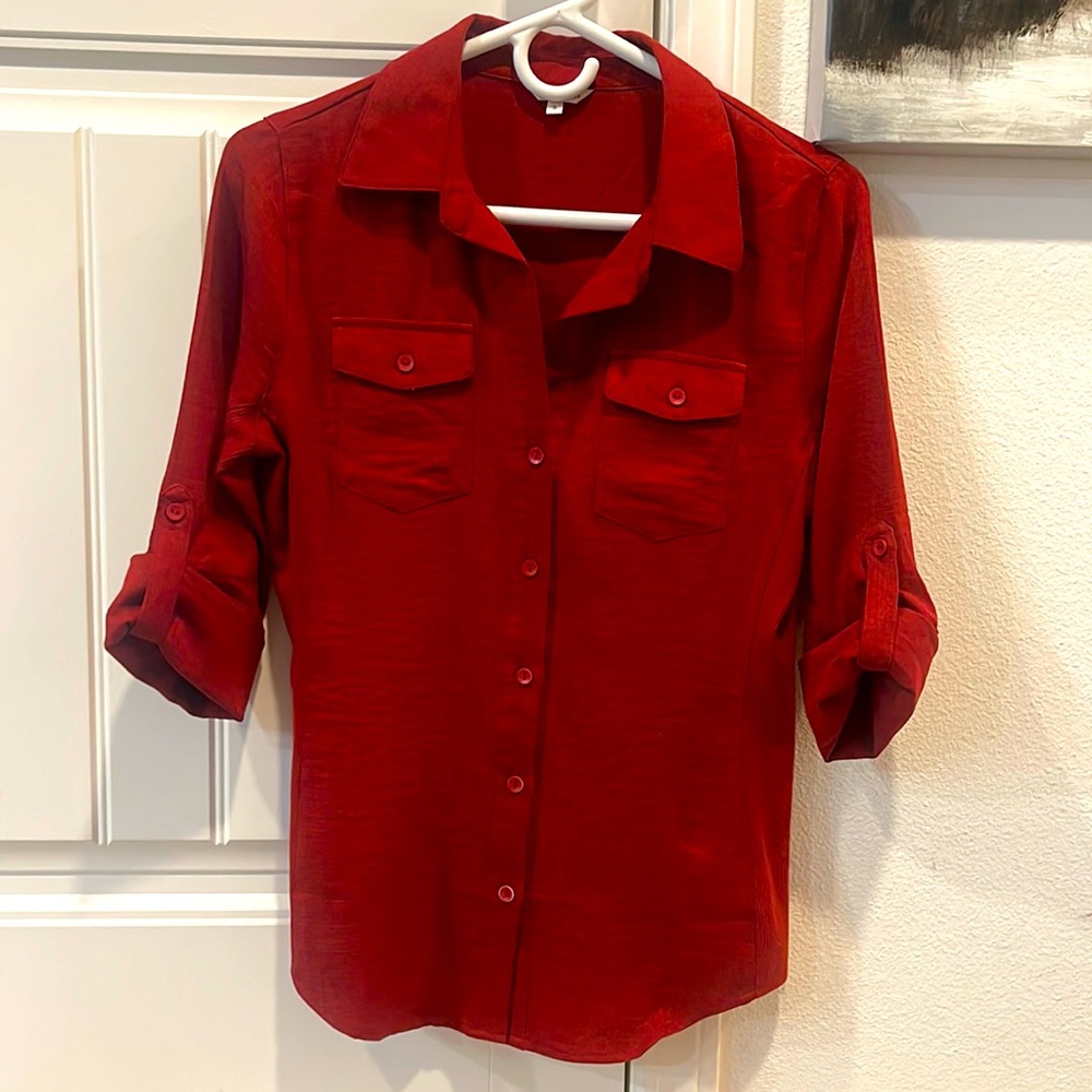 Bright red color shirt